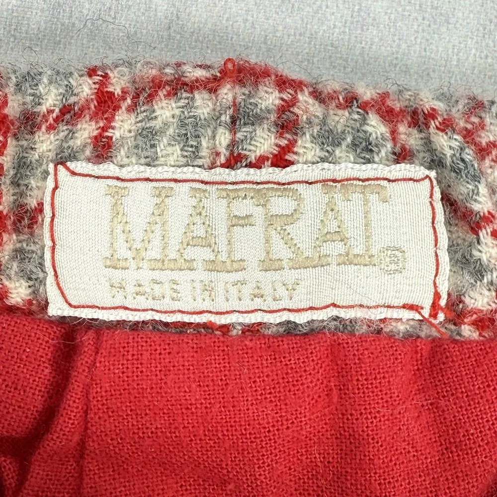 Vintage MAFRAT Italy Baby‎ 100% Wool Pants Size 0M Prince Of Wales Check Lined